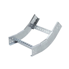 Угол вертикальный внутренний 45 градусов, 100х300 R300, лонжерон 1,5 мм, цинк-ламельный, с креп. эл. и соед. пластинами | LIH0133KZL | DKC