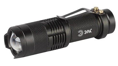 Фонарь универсальный 1хLED 1xAA UB-602 Компакт, регулируемый фокус, 3 режима, прищепка, алюминиевый | Б0027826 | ЭРА