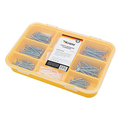 Набор саморезов и дюбелей 260 шт. | KR-01-3101-01 | Kranz