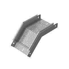 Угловой соединитель внешний 45 град. к лотку 400х50, толщ. 1,0 мм, Сендзимир цинк, 036145 | УСВР45-400х50-1,0-СЦ |  Ostec