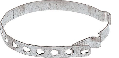 Держатель проводника круглого 8 мм для водосточных труб 80-120 мм, оцинк.|91061|Ezetek