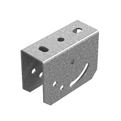 Поворотно-потолочный держатель для профиля шириной 70 мм, толщ. 4,0 мм, гальван. цинк, 851734 | ППД7-70-4,0-ЭЦ |  Ostec