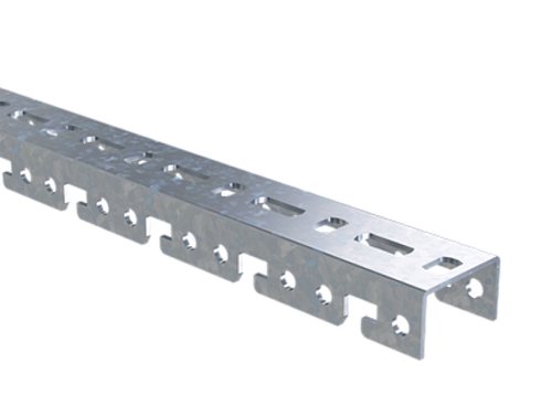 Профиль BPF, для консолей быстрой фиксации BBF, L600, толщ.2,5 мм, горячеоцинкованный | BPF2906HDZ | DKC