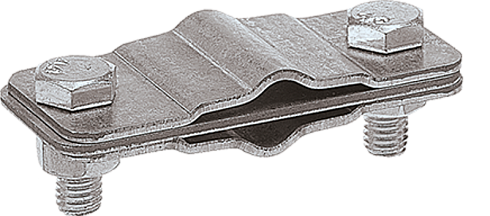 Зажим соединительный полоса/пруток — полоса/пруток параллельный, оцинк.|90557|Ezetek