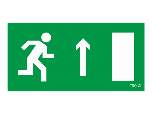 Пиктограмма (наклейка) ПЭУ 094 Выход прямо правосторонний (250х115) SIRAH | 2502001960 | Световые Технологии