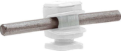 Держатель проводника круглого 6-8 мм прозрачный, высота 16 мм, пластик|91005|Ezetek