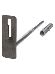 Держатель фасадный для прута Ø8-10 мм длина 200 мм с дюбелем, стальной крюк  | SQ2402-3153 | TDM