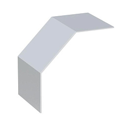 Крышка на угол 90 градусов вертикальный внешний лестничный усиленная 100x700 мм (2 мм) EKF | kvoltp90100700-2 | EKF