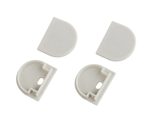 Набор заглушек  2420-3 профиля  2420 2шт глухие 2шт с отверстием  | Б0062797 | ЭРА