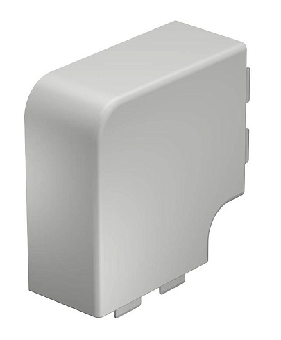 Крышка плоского угла кабельного канала WDK 60x110 мм (ПВХ,светло-серый) (WDK HF60110LGR) | 6183425 | OBO Bettermann