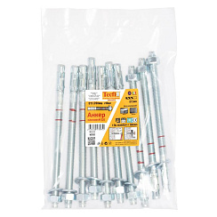 Анкер клиновой ZJE ZN12x200 (10 шт) - пакет | 147552 | Tecfi