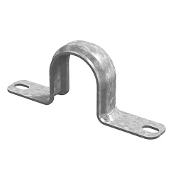 Скоба кабельная двухлапковая 60-63, толщ. 1,5 мм, гальван. цинк, 043563 | СКД-60-63-1,5-ЭЦ |  Ostec