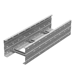 Лестничный лоток кабельрост 500х200х9000, толщ. 2,5 мм, Сендзимир цинк, 018529 | ЛКР-500х200х9000-2,5-СЦ |  Ostec