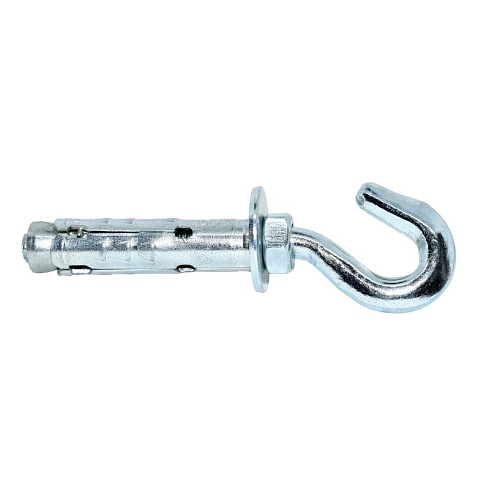 Анкер с крюком DX ZN М10x60 (2 шт) - пакет | 148889 | Tecfi