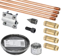 Комплект заземления 6/14 омедненная сталь | ZKZ10-12-014-06 | IEK