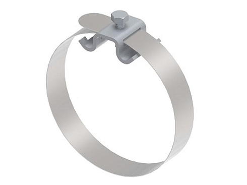 Обойма для круглого проводника на водосток L-160, нерж. AISI 304, 193151 | МА-151-Н304 |  Ostec