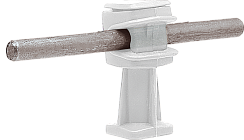 Держатель проводника круглого 6-8 мм прозрачный, высота 36 мм, пластик|91006|Ezetek