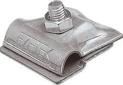 Держатель проводника круглого 6-10 мм для фальца 0.7-3 мм, оцинк.|91092|Ezetek