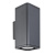 Светильник LGD-EVO-WALL-TWIN-S100x100-2x12W Warm3000 (GR, 44 deg, 230V) (Arlight, IP54 Металл, 3 года) | 046195 | Arlight