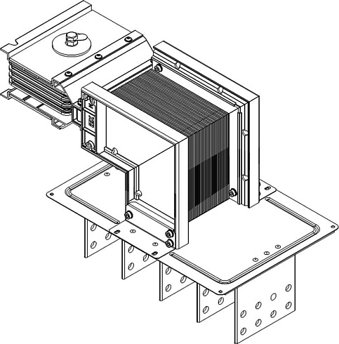Секц. флан. лев. Тип1 3200А Cu 3L+N+PER IP55 тран. IEK | LB-3200C4-35-F-FL1 | IEK