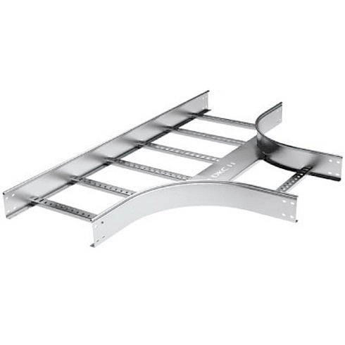 Т-ответвитель 100х400 R-600 в комплекте с креп. эл. и соед. пластинами, необходимыми для монтажа, цинк-ламельн | LT1604KZL | DKC