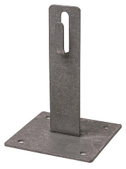 Держатель для плос. кровли для прута Ø6-10 мм, стал.крюк, осн.100х100 мм, в. 150 мм, гор. цинк.  | SQ2402-3194 | TDM