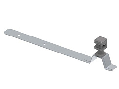 Держатель пластиковый круглого проводника под черепицу, гор. цинк, 394038 | МД-038-ГЦ |  Ostec