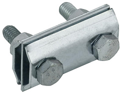 Заж. соед. двойн. сквозной пр.-пр. 8мм оц. сталь HDZ | ZCC84-14-1-08 | IEK