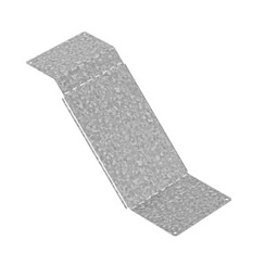 Крышка к повороту вертикальному регулируемому 100х100, толщ. 1,5 мм, Сендзимир цинк, 024513 | КПВР-100х100-1,5-СЦ |  Ostec