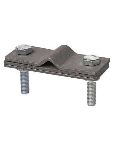 Зажим соединит.2-х болт. с контакт. пластиной прут-полоса, полоса 40х4 - прут Ø6-10 мм, термодиф. | SQ2401-3110 | TDM