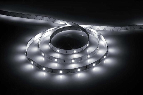 Лента светодиодная LS606/ 30SMD(5050)/м 7.2Вт/м 12V 5000 *10*1.8мм 6500К | 27641 | FERON