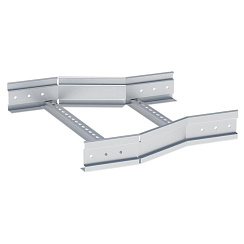 Переходник по ширине центральный лестничный усиленный 100х400х300 мм (2 мм) | wcltp100x400x300-2 | EKF