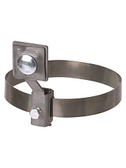 Держатель хомут Ø10-250 мм нержавеющая сталь, с выносом для прута Ø6-10 мм, стальной зажим  | SQ2402-3183 | TDM