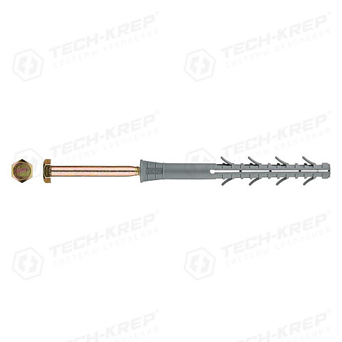 Фасадный дюбель TSX 10х120 (6 шт)- пакет ( 0,235 кг) | 127601 | Tech-KREP