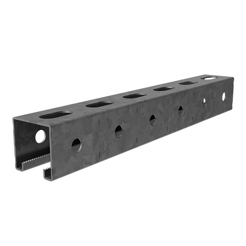 СТРАТ-профиль перфорированный 41х41х2400, толщ. 2,5 мм, Сендзимир цинк, 073824 | СП-41х41х2400-2,5-СЦ |  Ostec