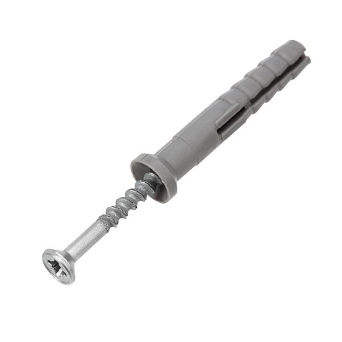 Дюбель-гвоздь потайной бортик, полипропилен 6х40мм, пакет (100 шт/уп) | KR-01-3621-007 | Kranz