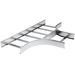 Т-ответвитель 100х200 R-300 в комплекте с креп.  эл. и соед. пластинами, необходимыми для монтажа, горячеоцинкованный | LT1302KHDZ | DKC