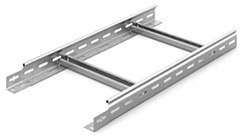 Лестничный лоток замковый 300х50х3000, толщ. 1,5 мм, Сендзимир цинк, 013355 | НЛО-300х50х3000-1,5-СЦ |  Ostec