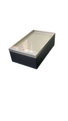 Напольный люк на 12 постов (45х45) горизонтально, с крышкой из нержавеющей стали в уровень пола, с коробкой, IP40 (IP41) | 300031 | SPL