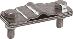 Зажим соединительный полоса/пруток — полоса параллельный, оцинк.|90559|Ezetek