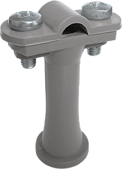 Держатель проводника круглого 6-10 мм серый, высота 59 мм, пластик|91104|Ezetek