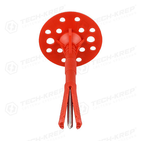 Дюбель для теплоизоляции с термоголовкой 10х140 (60 шт) - коробка ( 2,115 кг) | 138609 | Tech-KREP