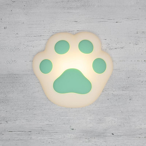 Силиконовый ночник Кошачья лапа бирюзовый | 503-006 | NEON-NIGHT