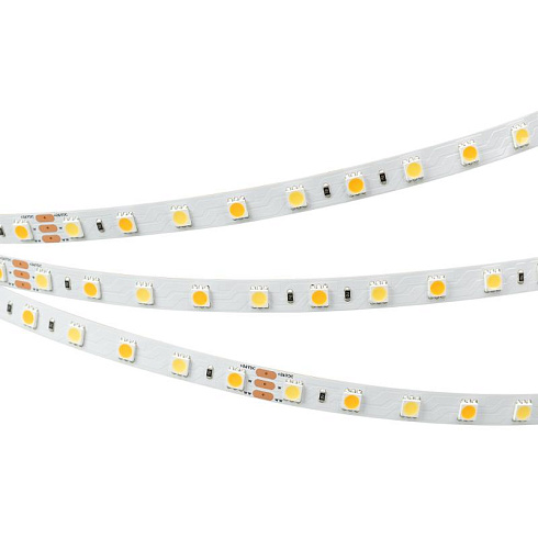 Светодиодная лента RT-B60-10mm 24V White-MIX (14.4 W/m, IP20, 5060, 5m) (Arlight, Изменяемая ЦТ) | 025213(1) | Arlight