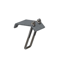 Крепеж к металлическим балкам 160 мм, толщ. 5,0 мм, гальван. цинк, 870790 | КМБ-160-5,0-ЭЦ |  Ostec