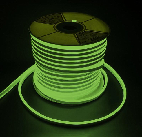 Лента светодиодная PFN-01 "НЕОН" 2835/120 GREEN(Зеленый) IP65 (катушка 50 м, цена за 1метр) | .5016460B | Jazzway