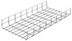 Проволочный лоток 400х85х3000, толщ. 4,0 мм, гальван. цинк, 015484 | ПЛМ-400х85х3000-4,0-ЭЦ |  Ostec