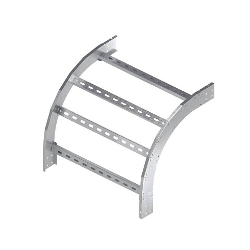 Угол лестничный вертикальный внешний 90 градусов 80х600, R600, цинк-ламельный | ULOD686ZL | DKC