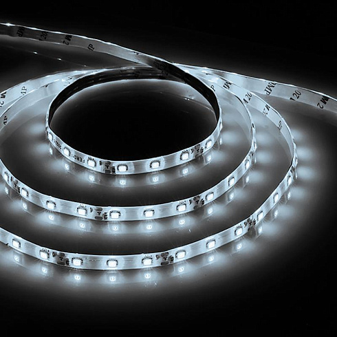 Лента светодиодная LS604/ 60SMD(2835)/м 4.8Вт/м 12V 1000*8*1.8мм 6500К , IP65 | 27752 | FERON