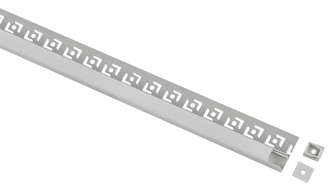 Комплект с анодированным профилем под плитку и гипсокартон толщиной до 9 мм  3213 32х13мм 2,5м  | Б0062855 | ЭРА